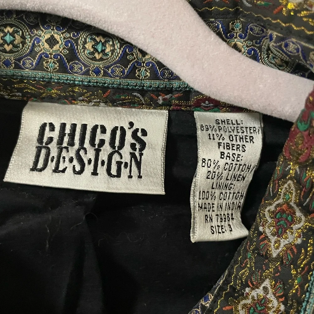 Chico's Multicolor Patterned Jacket - Picture 3 of 6